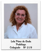 Lola Pérez de Anda Podóloga Colegiado    Nº 219